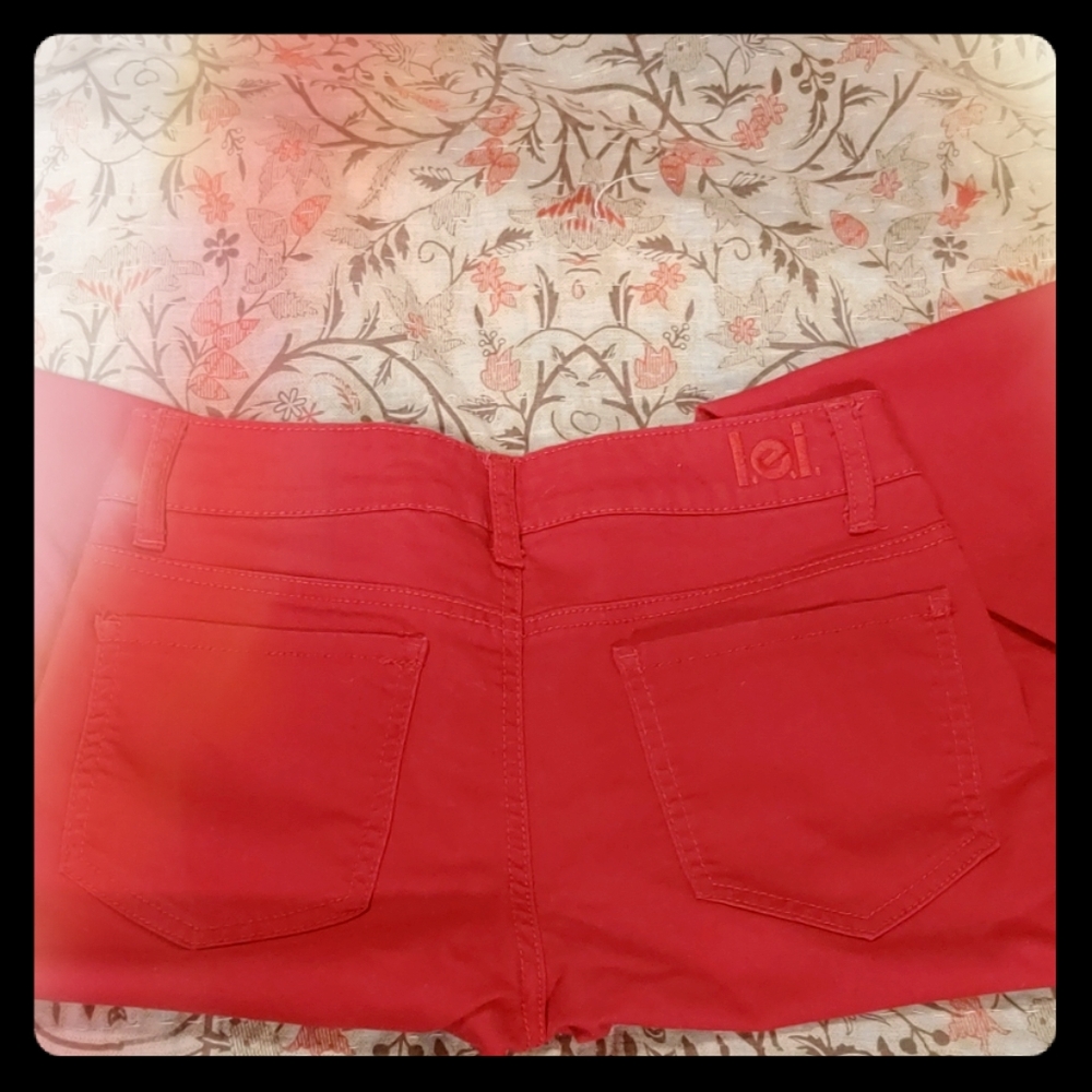 Lei Red Low Rise Skinny Jean